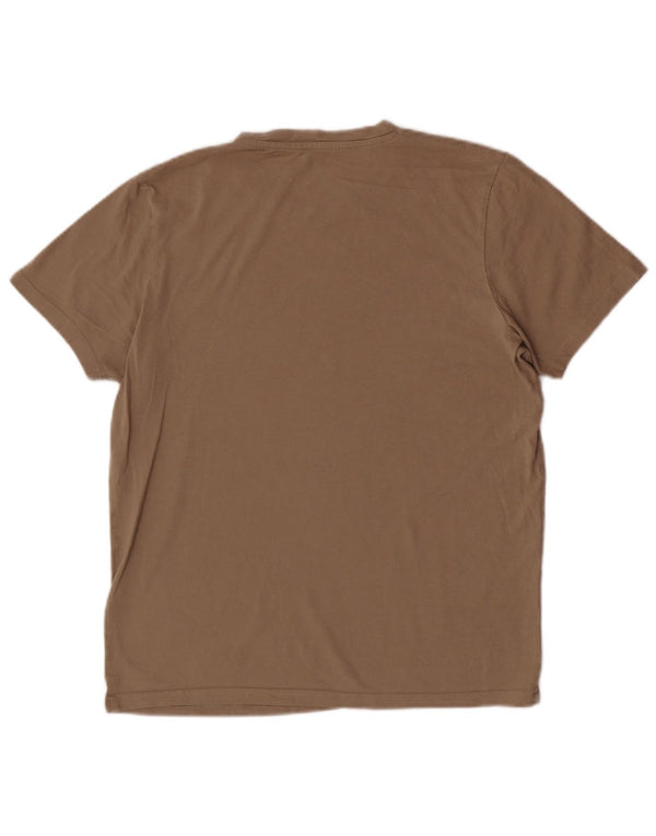 Jack & Jones herre T-shirt top medium brun bomuld