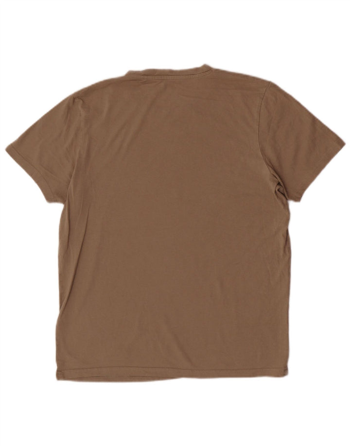 Jack & Jones herre T-shirt top medium brun bomuld