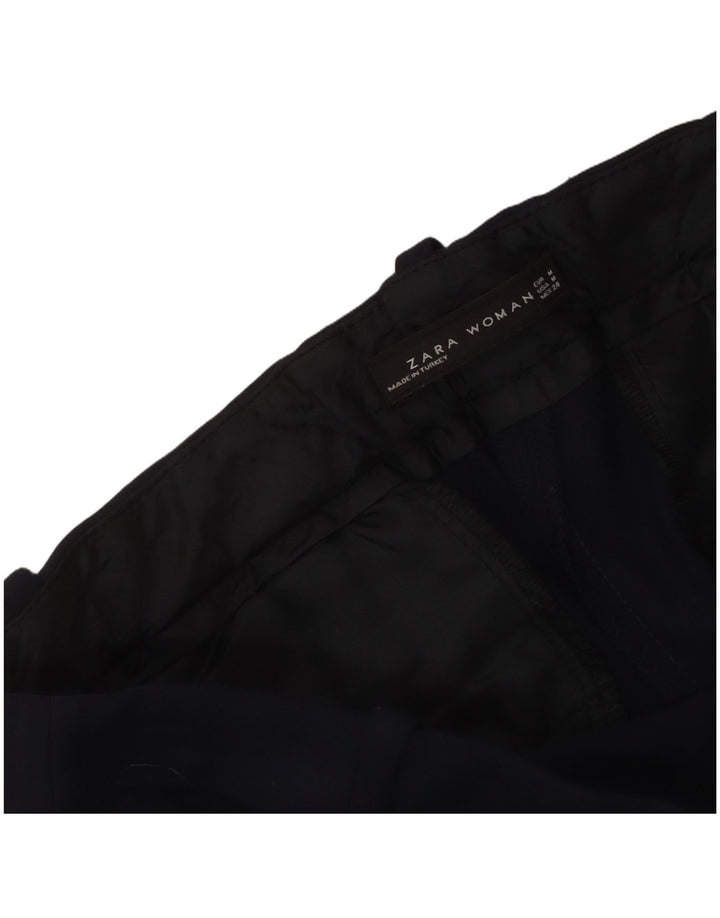 Zara Dame Slim Casual Bukser Medium W30 L27 Marineblå