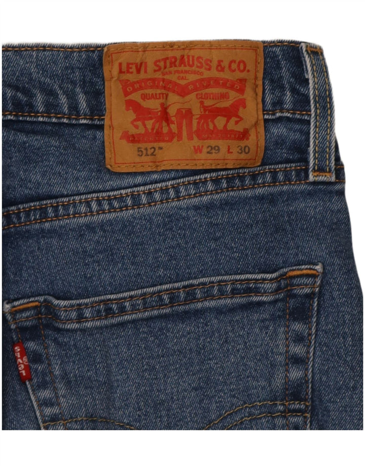 Levi's Herre 512 Slim Tapered Jeans W29 L30 Blå Bomuld
