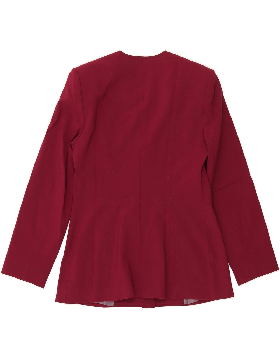 BENETTON Womens 4 Button Blazer Jacket IT 44 Medium Red Polyester Vintage Benetton and Second-Hand Benetton from Messina Hembry 