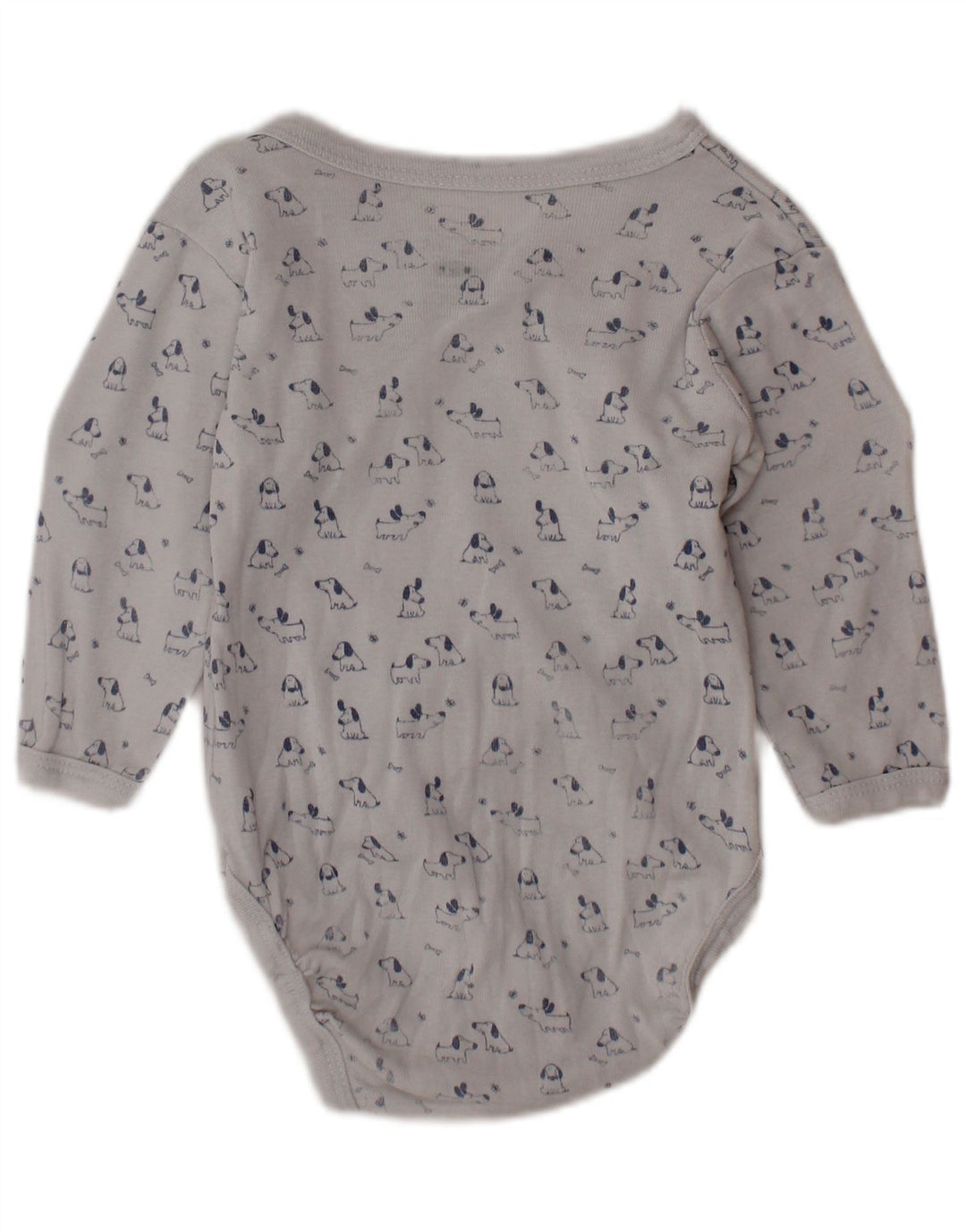 VINTAGE Baby Boys Grafisk Bodysuit 0-3 Måneder Hvid