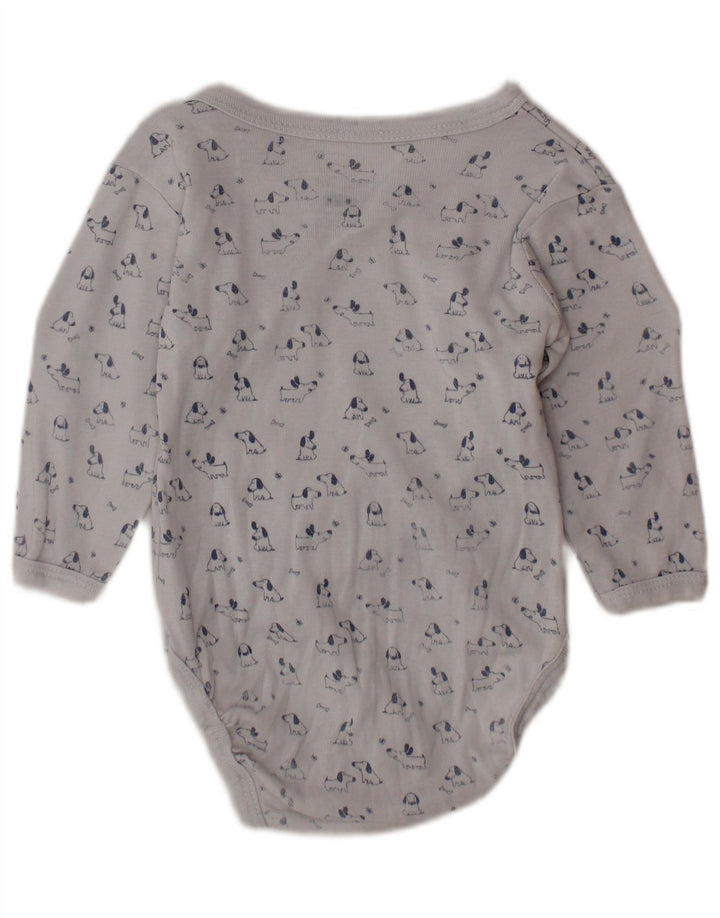 VINTAGE Baby Boys Grafisk Bodysuit 0-3 Måneder Hvid