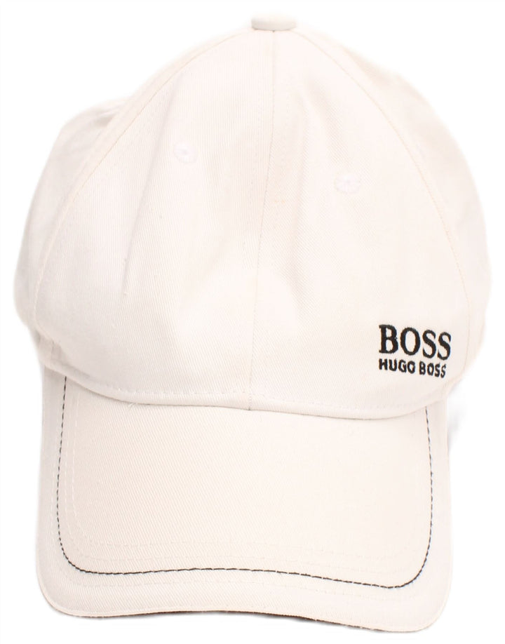Hugo Boss Herre grafisk baseballkasket One Size hvid bomuld