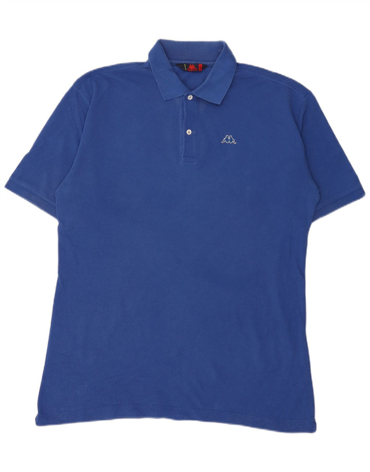 Kappa herre poloshirt XL blå bomuld