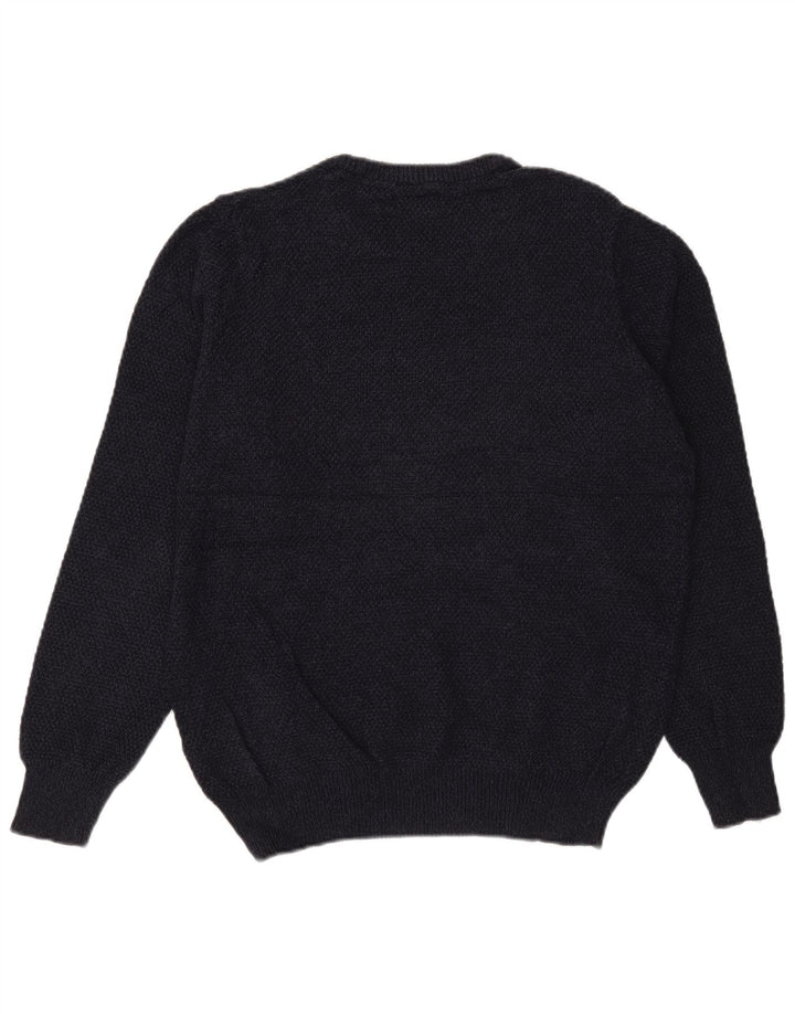 Marks & Spencer Herre skræddersyet pasform med rund hals sweater Medium marineblå