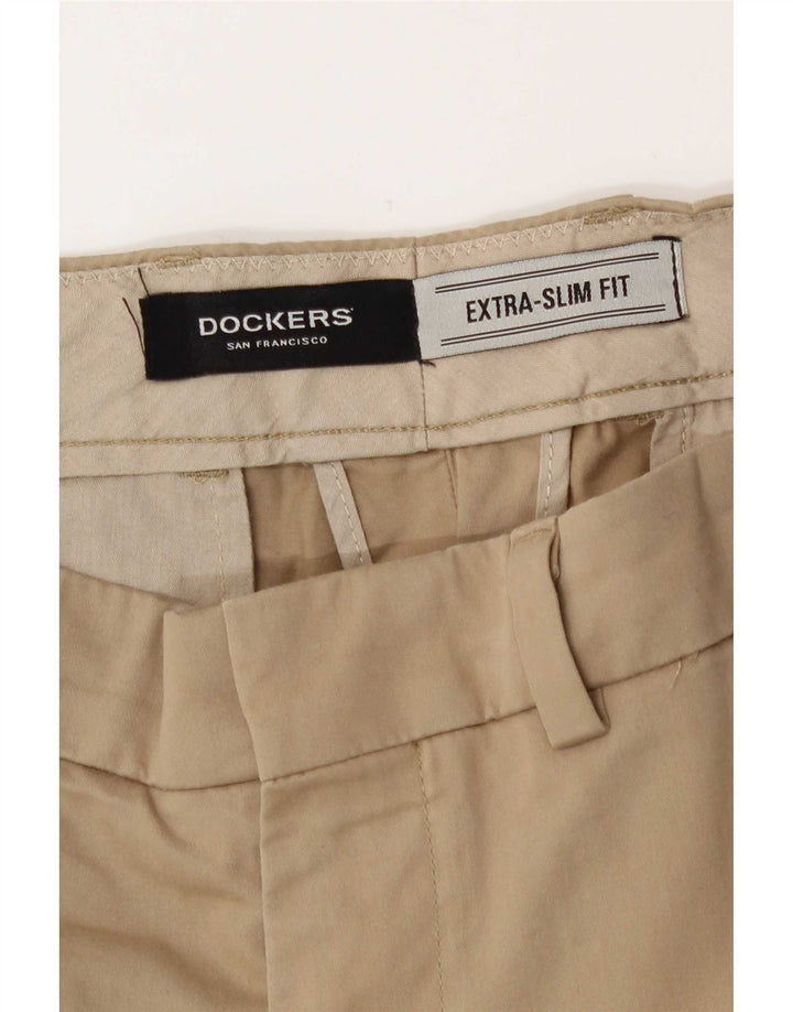 Dockers Herre Extra Sim Fit Chinobukser W36 L29 Beige Bomuld