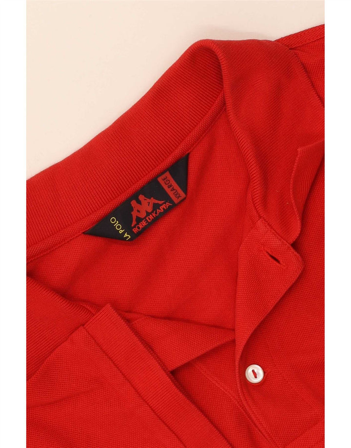 Kappa Polo Shirt til mænd 2XL Rød