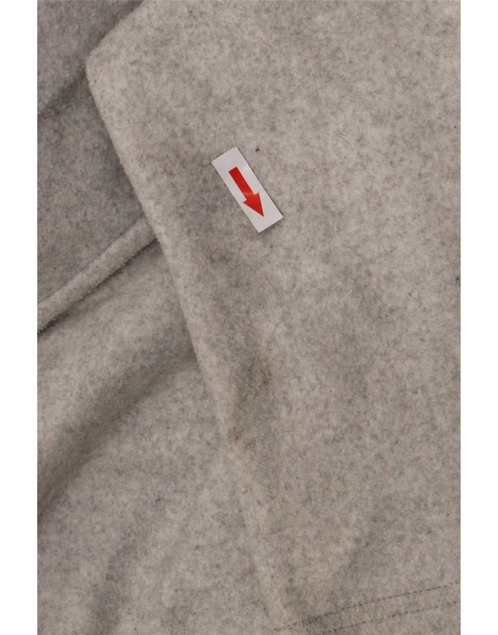 Zara Dame Overfrakke UK 14 Medium Grey Polyester