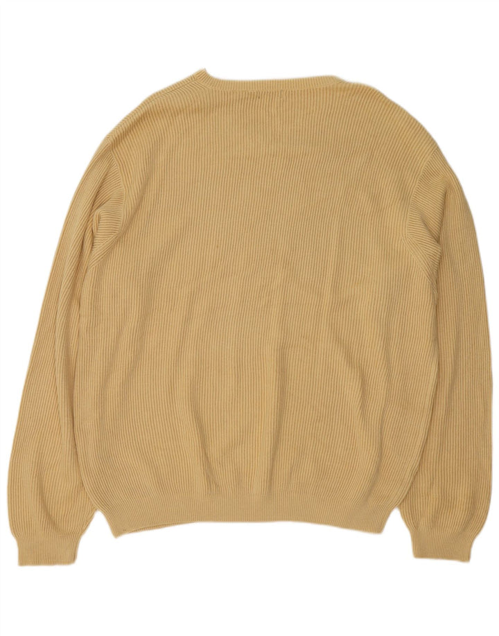 IZOD Herre V-hals sweater XL Beige Bomuld