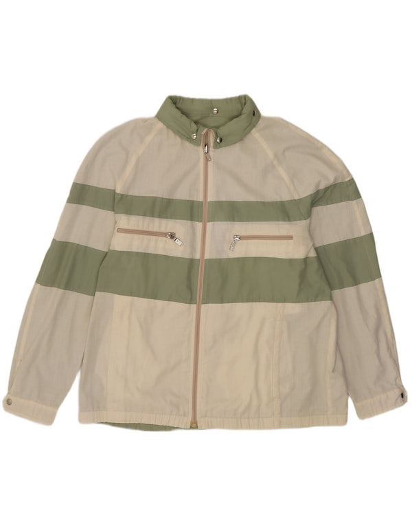 Vintage hættejakke til mænd IT 52 XL Grøn Colourblock