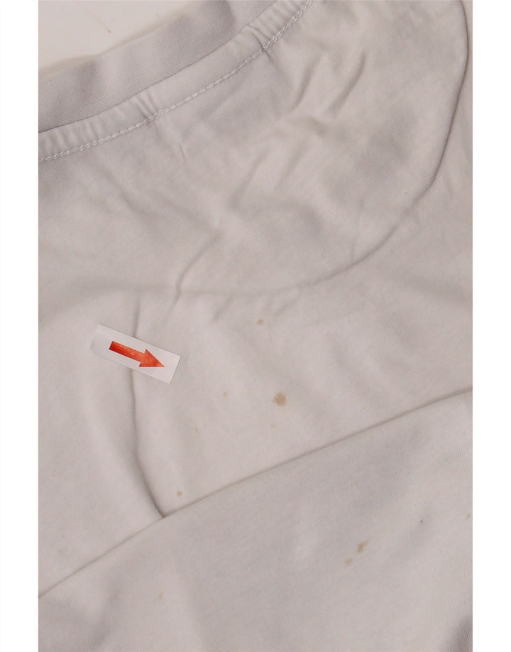 NAPAPIJRI Herre grafisk top Langærmet mellemhvid bomuld