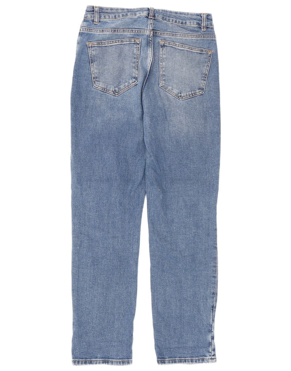 MINT VELVET Womens High Rise Tapered Jeans UK 10 Small W27 L29 Blue Cotton