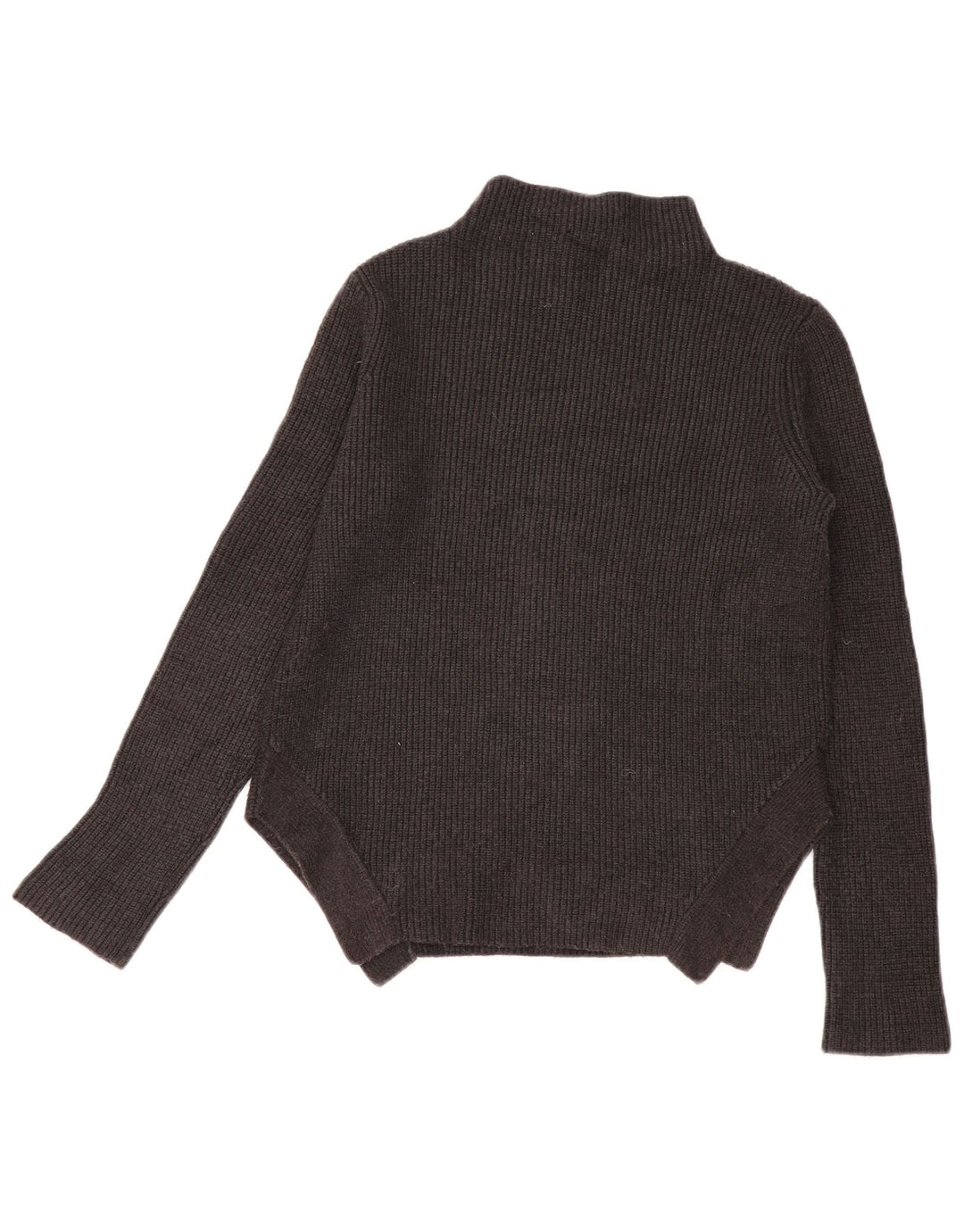 Zara Dame Oversized Turtle Neck Jumper Sweater UK 10 Small Grey Viscose
