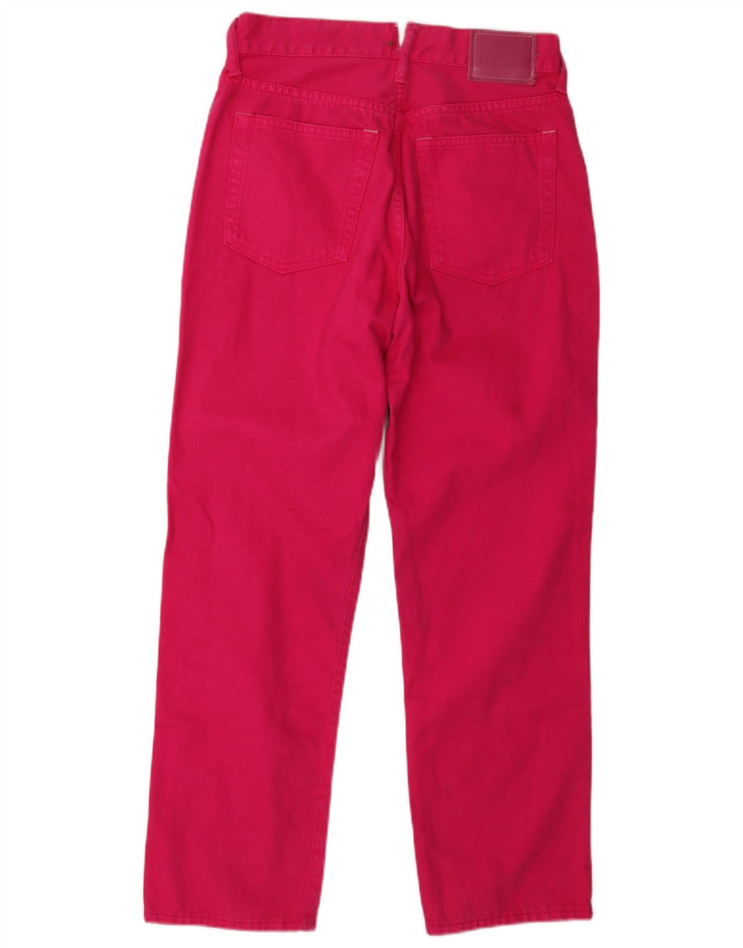 Acne Studios Dame Højtaljede Lige Jeans W27 L27 Pink Bomuld
