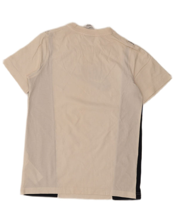 Nike drenge grafisk t-shirt top 12-13 år stor beige farveblok bomuld