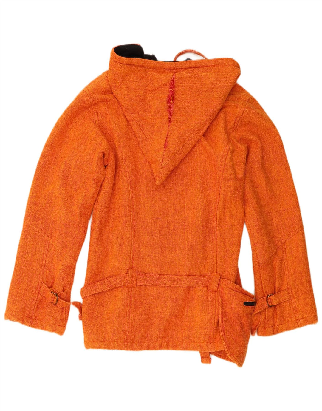 Coline Dame Hooded Bomber Jacket UK 12 Medium Orange Bomuld