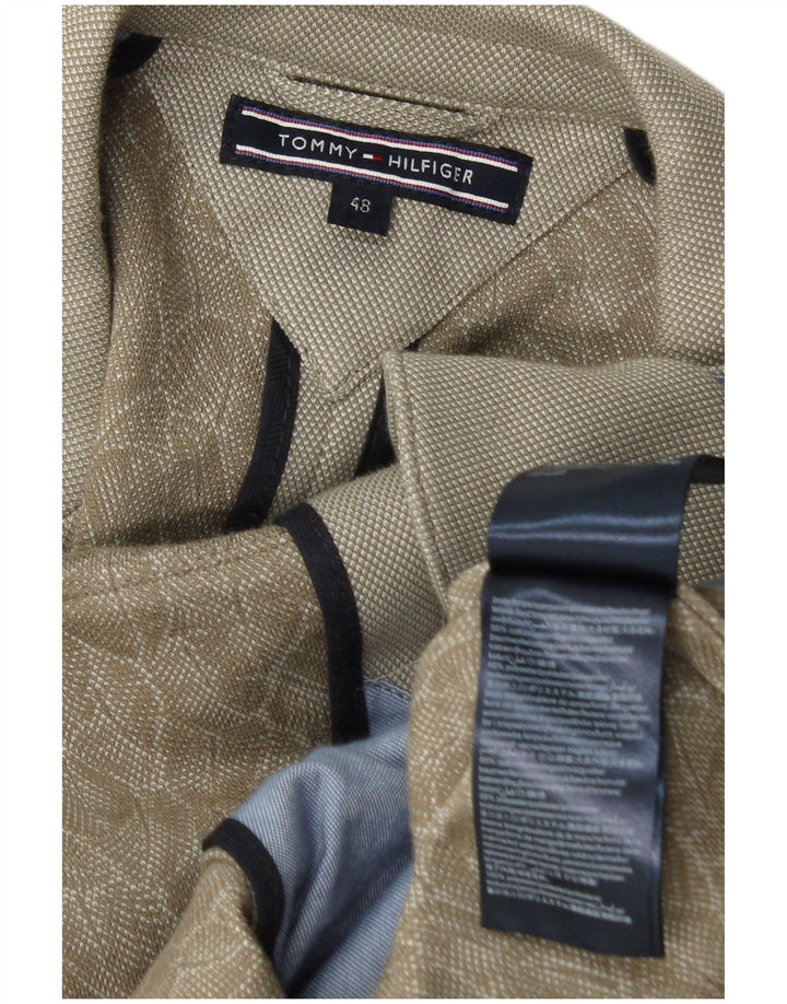 Tommy Hilfiger Herre 2 Button Blazer Jacket IT 48 Medium Beige Bomuld