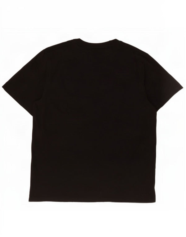 Jack & Jones Herre T-Shirt Top 2XL Sort Bomuld