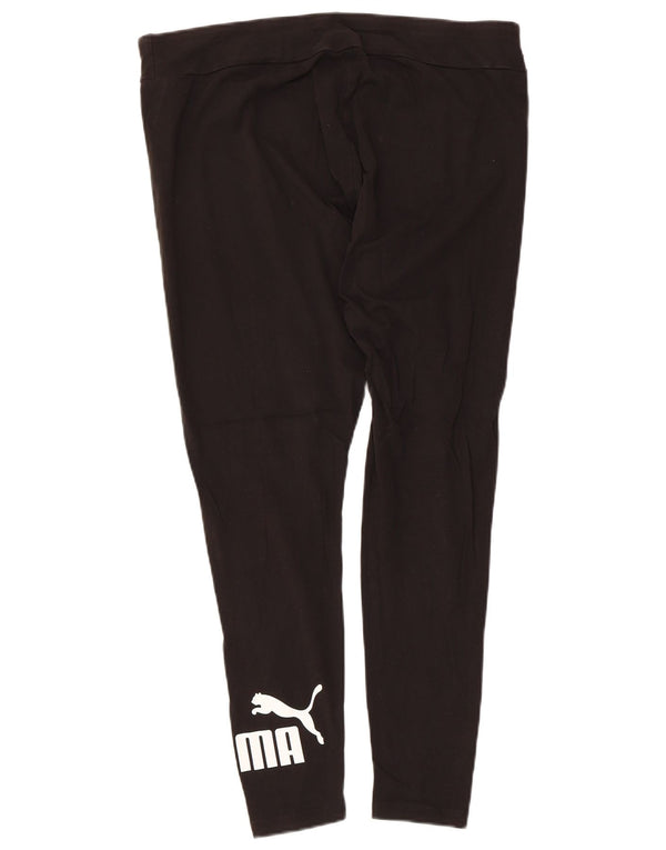 Puma Grafiske Leggings til kvinder UK 18 XL Sort bomuld