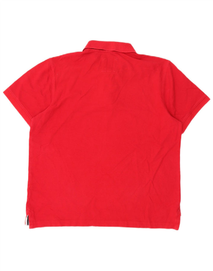 Besætningstøj Herre poloshirt Stor rød bomuld