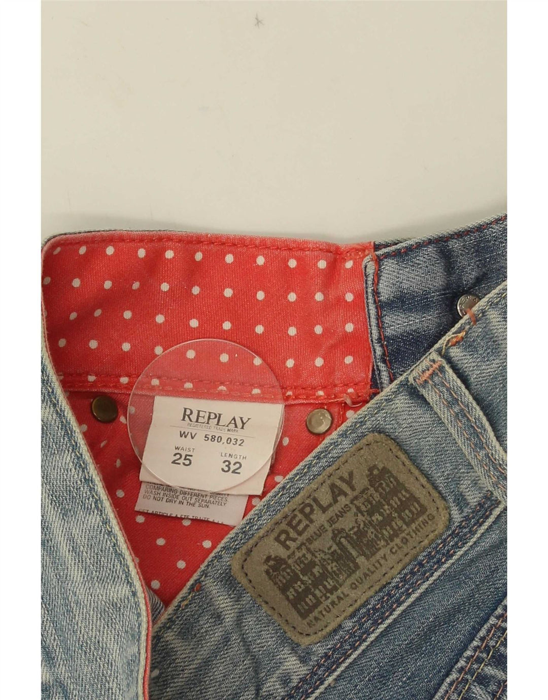 Replay Dame Jeans med lav talje Bootcut W25 L32 Blå Bomuld