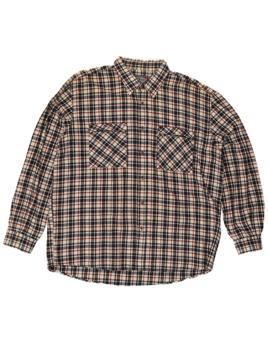 European Project Herre flannelskjorte 2XL flerfarvet ternet bomuld