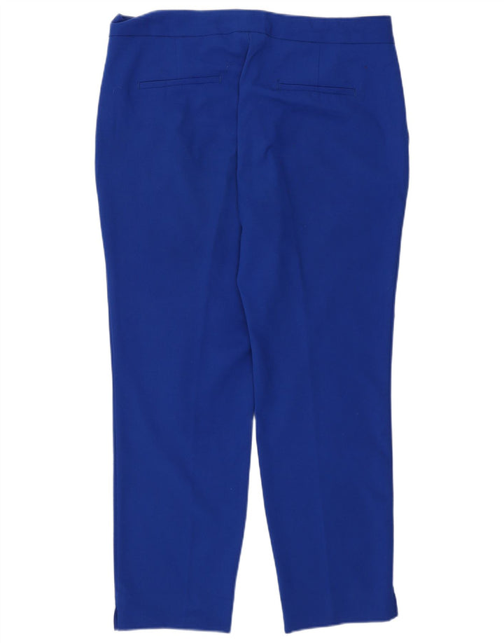Zara Dame Skinny Cropped Trousers EU 40 Medium W30 L26 Blå Polyester