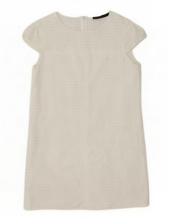 Zara Womens Shift Dress UK 12 Medium White