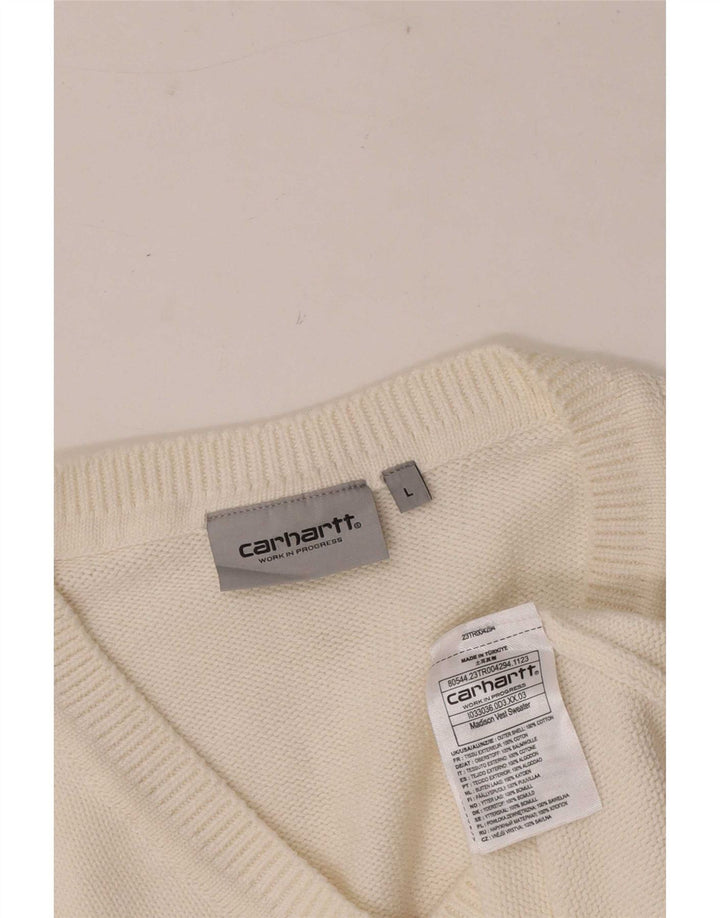 Carhartt Herrevest Tank Top Stor Hvid Bomuld