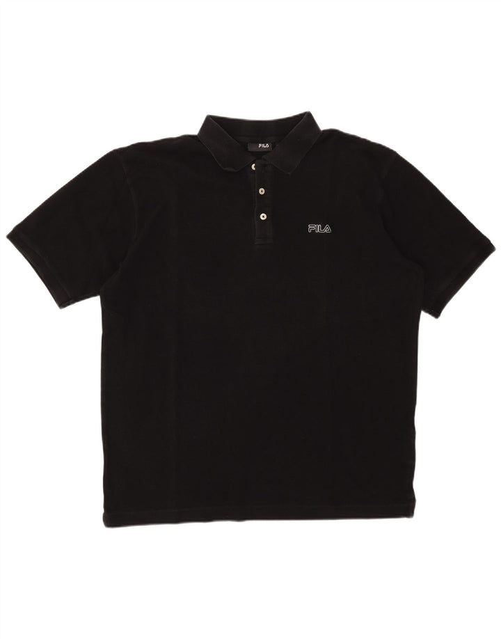 Fila Herre poloshirt XL Sort bomuld