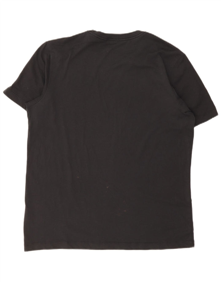 Nike Herre Dri Fit T-Shirt Top Stor Sort Bomuld