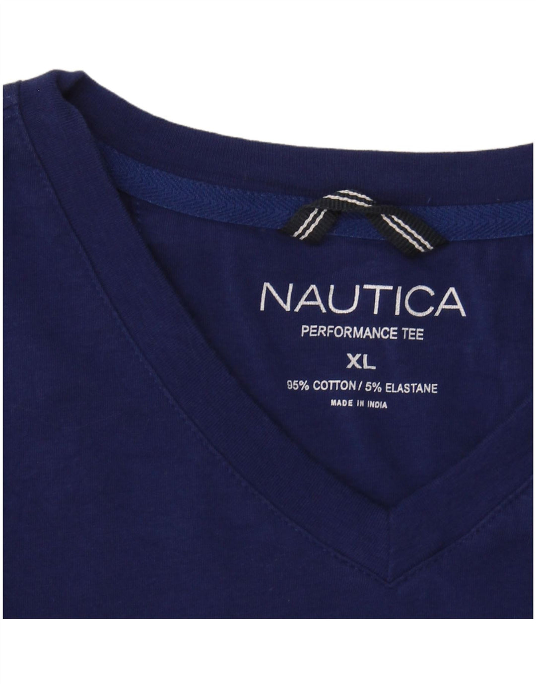 NAUTICA Mens T-Shirt Top XL Navy Blue Cotton
