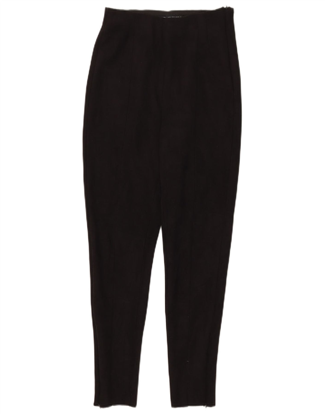 Zara Dame Slim Cropped Bukser Medium W28 L26 Sort