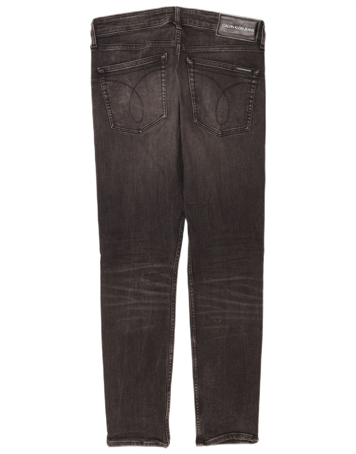 Calvin Klein Herre Tapered Jeans W30 L30 Sort Bomuld