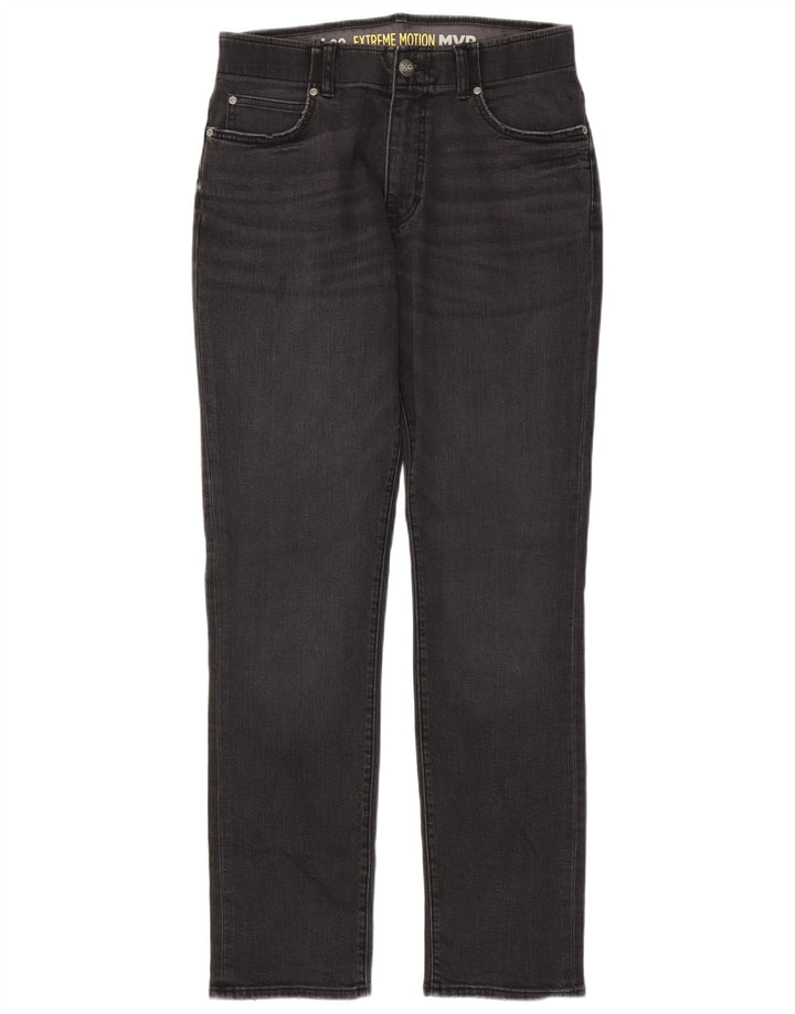LEE Mens Straight Jeans W32 L34 Black Cotton