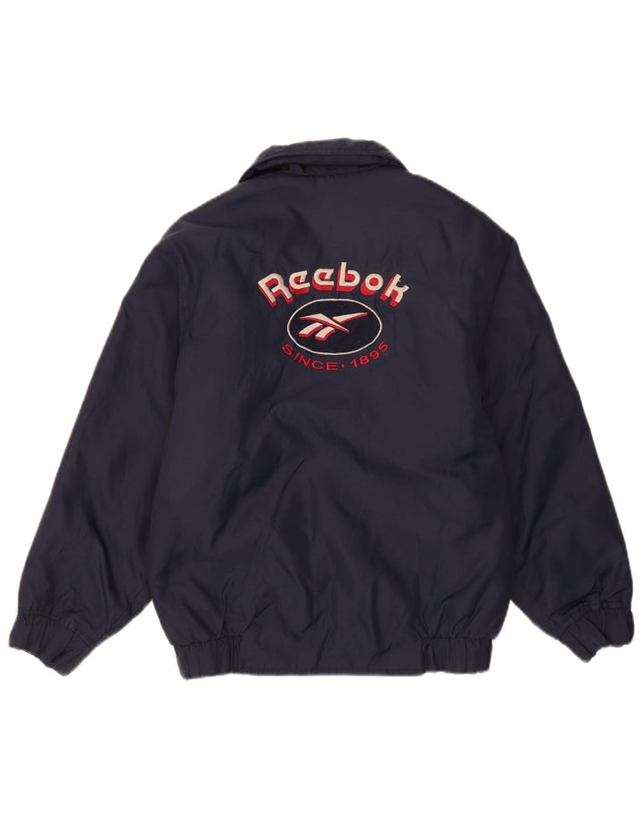 Reebok Boys grafisk bomberjakke 13-14 år marineblå nylon