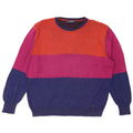 GENOA Dame sweater med rund hals DK 18 XL Flerfarvet Colourblock