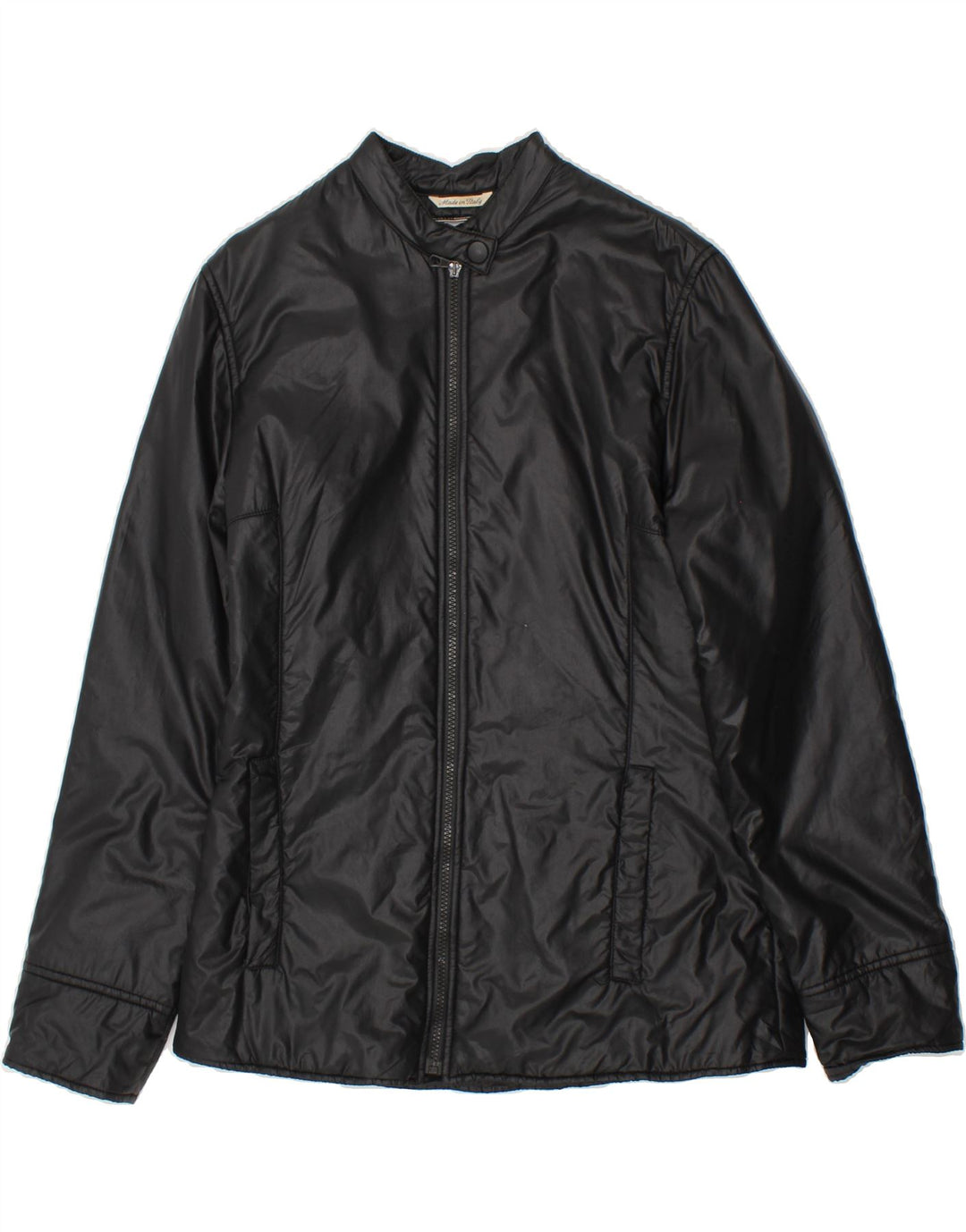 FENDISSIME Womens Bomber Jacket IT 46 Large Black Polyamide Vintage Fendissime and Second-Hand Fendissime from Messina Hembry 