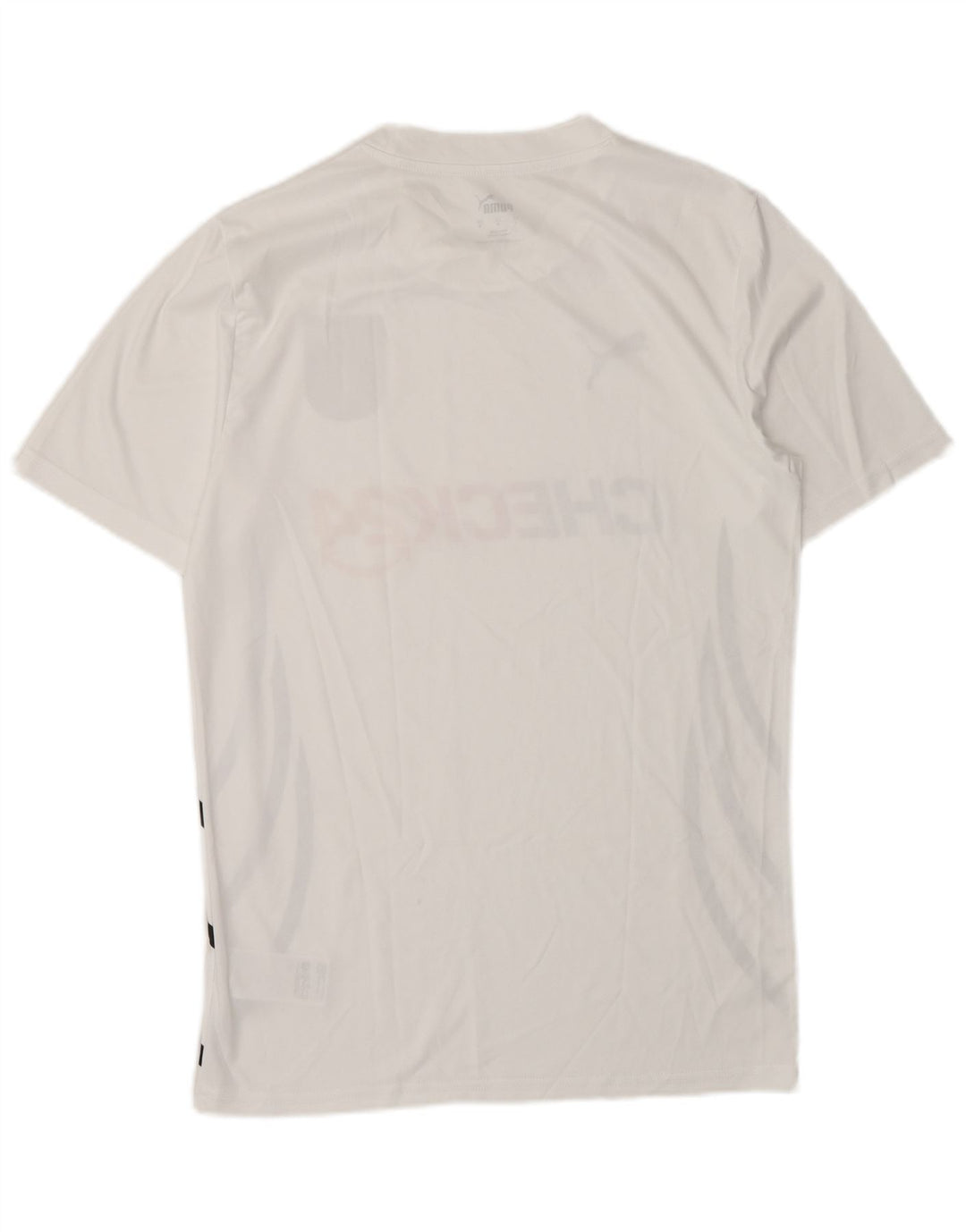 Puma Herre Deutshland Grafisk T-Shirt Top Lille hvid stribet polyester
