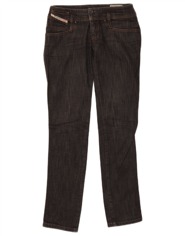 Diesel Dame Matic Straight Jeans W26 L31 Sort Bomuld