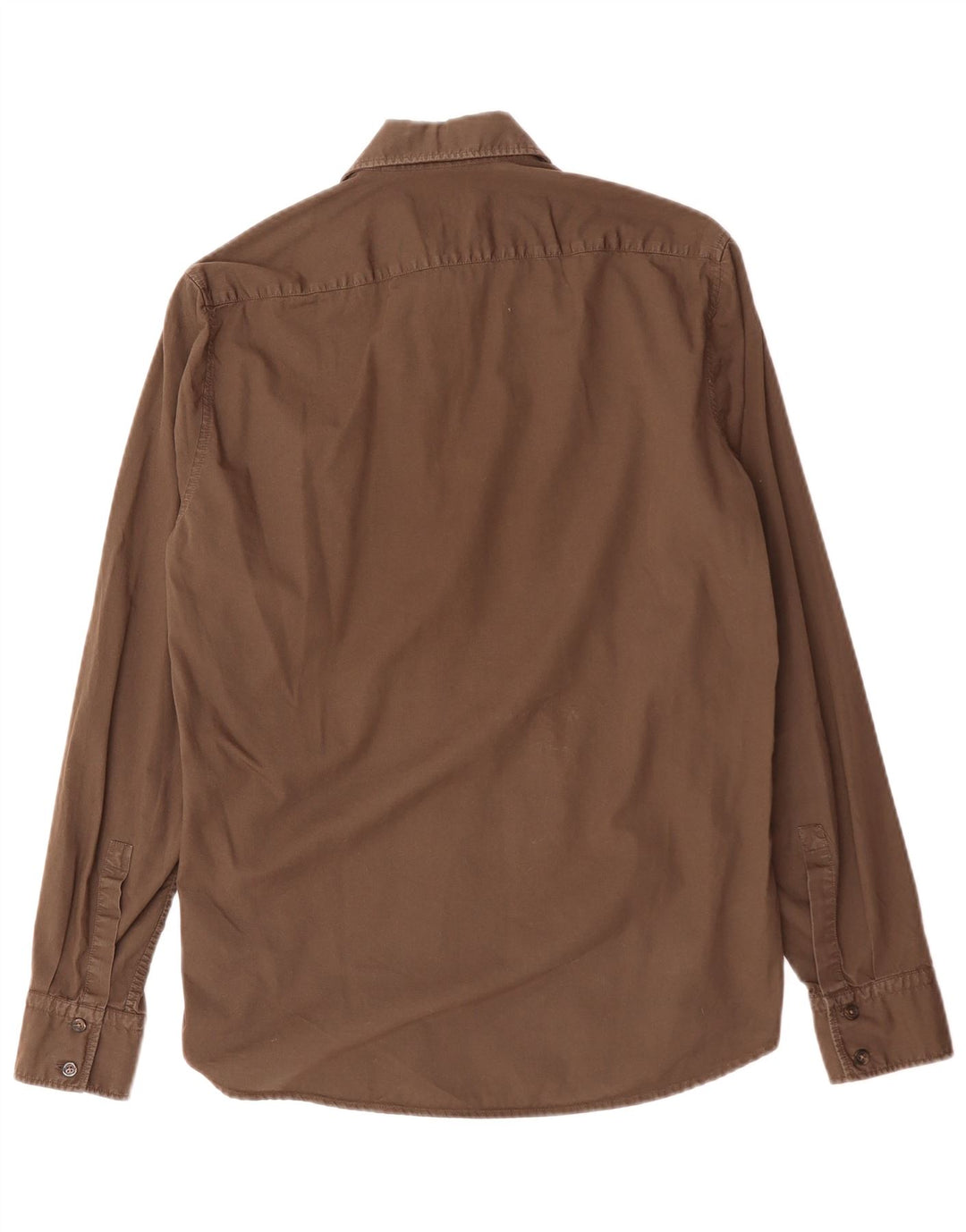 Hugo Boss herreskjorte lille brun bomuld