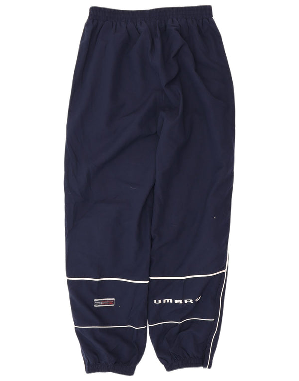 UMBRO Herre grafisk træningsdragt Bukser Joggers Large Navy Blue Polyester