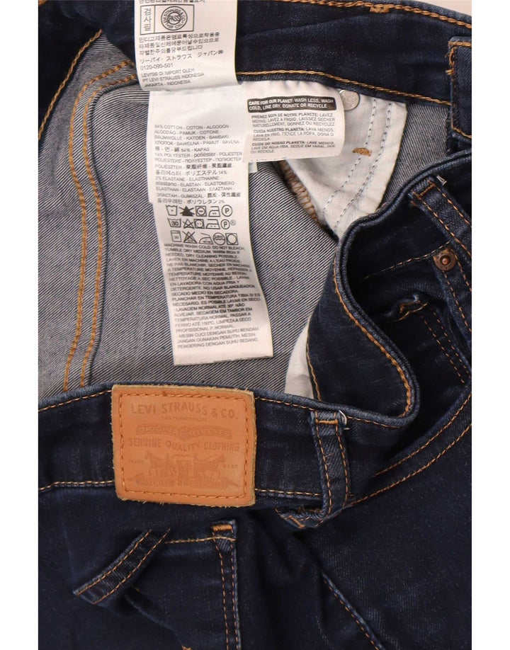 Levi's Dame 712 Slim Jeans W30 L32 Marineblå Bomuld