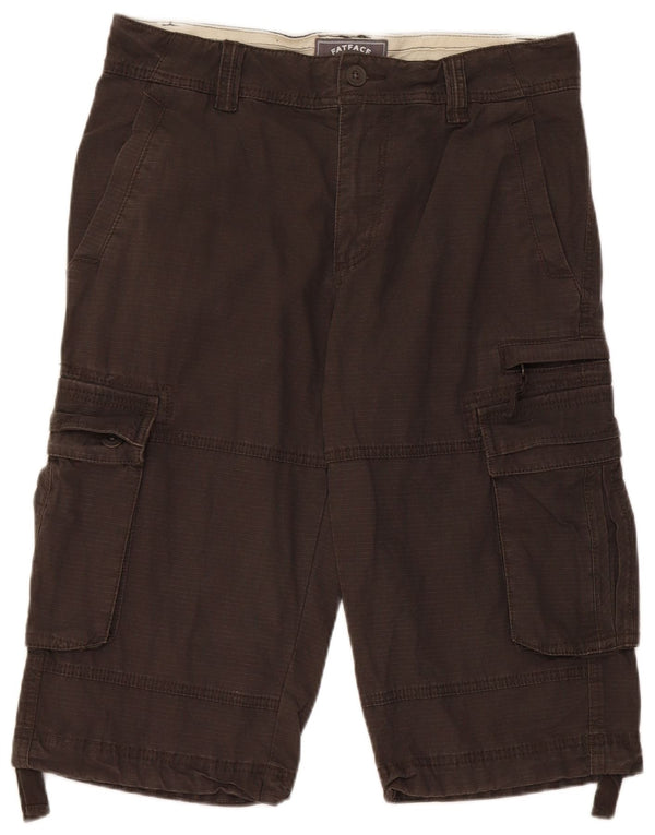 Fat Face Herre Cargo Bermuda Shorts W32 Medium Grey Bomuld