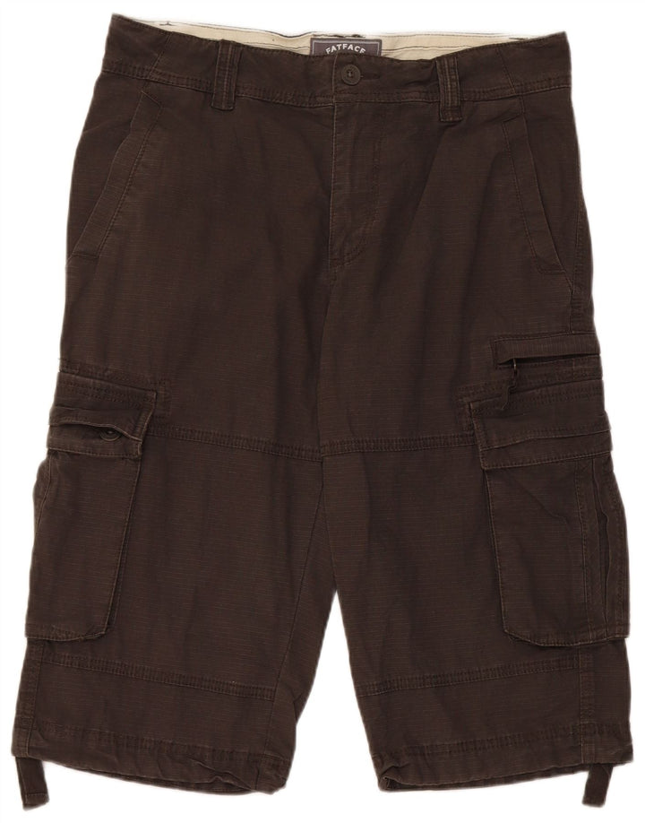 Fat Face Herre Cargo Bermuda Shorts W32 Medium Grey Bomuld
