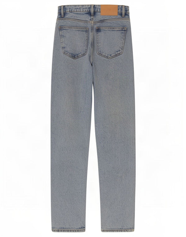 Zara Dame Højtaljet tilspidsede Jeans EU 34 2XS W24 L28 Blå