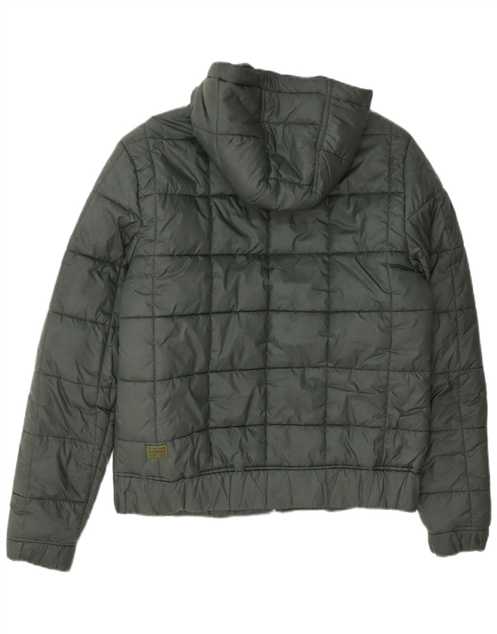 G-Star Herre hættepolstret jakke UK 38 Medium Green Polyester