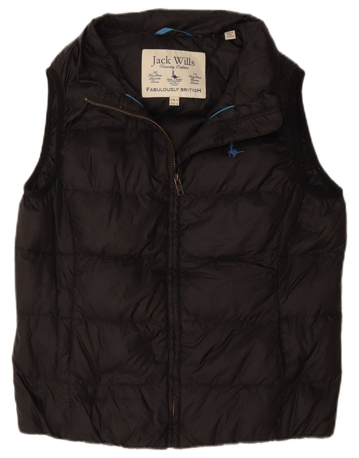 Jack Wills Dame Polstret Gilet UK 12 Medium Black