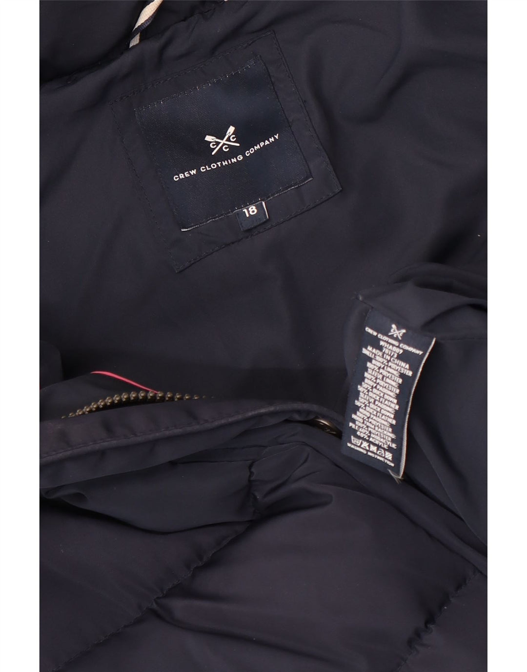 Besætningstøj Dame hættepolstret jakke UK 18 XL marineblå polyester
